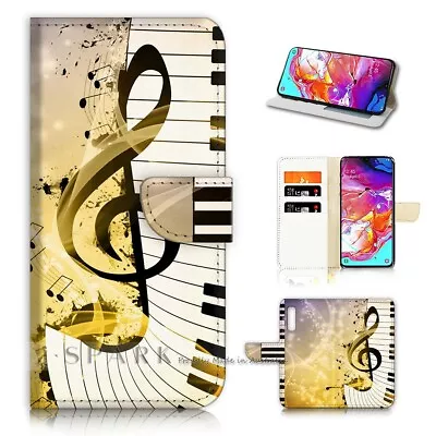 ( For Optus X Power 2 ) Flip Wallet Case Cover AJ21305 Music Sign Clef • $12.99