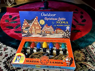NOMA Outdoor Christmas Lights Mazda Lamps - Working - Vintage 1940s +FAST SHIP! • $79.99
