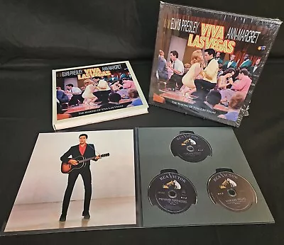 *Rare* Elvis Presley The Making Of Viva Las Vegas FTD Book 3 CDS 400 Pg Book OOP • $1300