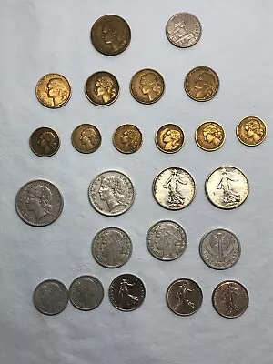 Lot Of 26 France Coins Various Denominations & Years • $42.57