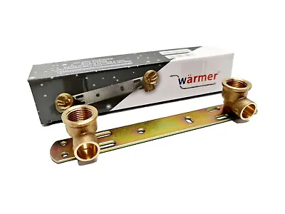 Concealed Shower Fitting Wall Plate Thermostatic Tap Mixer Bar Valve Bracket BSP • £6.88