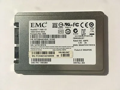 LOT OF 10* EMC2 RealSSD P300 14GB 1.8'' SATA SSD 3Gb/s MTFDBAA014SAL *512 FORMAT • $29.99