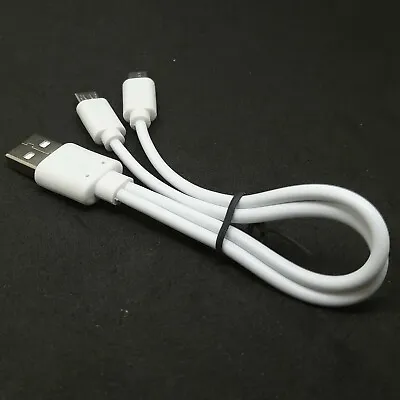 20cm USB Male To Dual 2X Micro Male Wall Charger Sync Power Y Cable Phone • $0.99