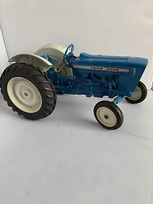 Vintage 1970's FORD 4000 TRACTOR SPLIT GRILL VERSION DIE CAST METAL  TRACTOR • $79.99