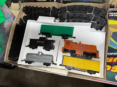 Vintage 1990 Electric Train Set Overland Freight Rock Island NEW COMPLETE • $49.99