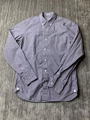 Thomas Mason J. Crew Shirt Mens Small Gingham Button Down Slim Fit Top • $24.95