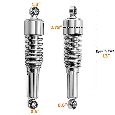 Adjustable 13  Rear Shock Lowering Kit For Harley Touring Tour Glide Road Glide • $96.47