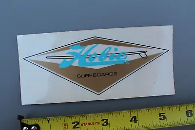 Hobie Surfboards Dana Point Clear Blue Gold OG Longboard Vintage Surfing STICKER • $44