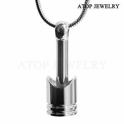 NEW Urn Necklace For Ash Motor Piston Engine Cremation Pendant Memorial Jewelry • $10.99