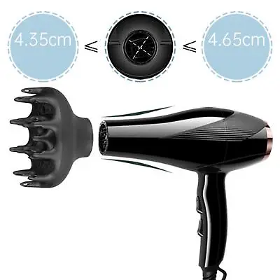 Hair Dryer Diffuser Travel Universal Hair Diffuser For Curly • £9.72