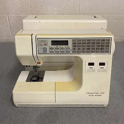 New Home MEMORY CRAFT 7000 Computerized Sewing Machine *PartsNot Working* • $199.99