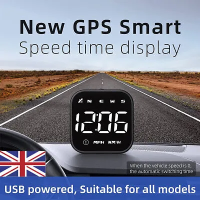 £16.89 • Buy Digital GPS HUD Speedometer Car Head Up Display MPH KMH Compass Overspeed Alarm