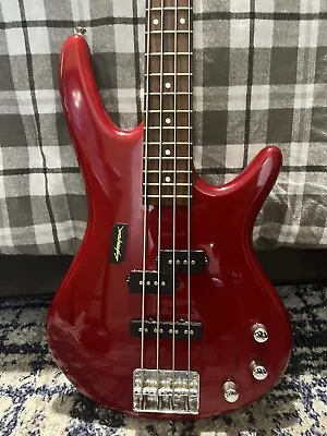 Ibanez Gsr200 Tr 4 String Bass Guitar Trans Cherry Red • $260