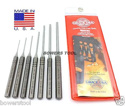 Grace Gunsmith Roll Spring Pin Punch Set 7pc Gun Care Machinist Made In USA • $35.59