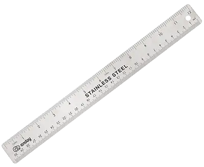 Stainless Steel Ruler Metal Straight Edge 12 Inch / 30 Cm Non- Slip – By Enday • $4.49