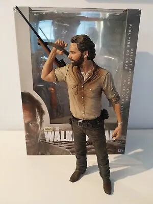 The Walking Dead Deluxe 10” Rick Grimes Action Figure McFarlane Toys • £49.90