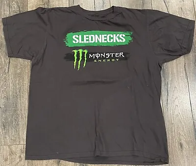 Monster Energy Slednecks Paul Thacker XL Shirt Snowmobile • $27.99