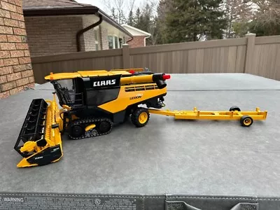 CLAAS Lexion 780 Bruder COMBINE 1:16 Scale Grain Head And Trailer Yellow READ • $149.99