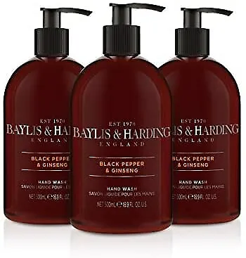 Baylis & Harding Black Pepper And Ginseng Hand Wash For Men 500 Ml Pack Of 3 • £9