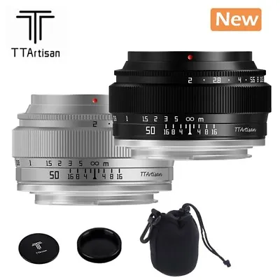 TTartisan 50mm F2 Full Frame MF Lens For Sony E Fuji X Canon Nikon Z M43 L Mount • $65