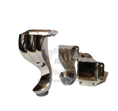 40 Queen Anne Chrome Furniture Feet Legs Wholesale Packs Stool Sofa Ottoman Box • £170