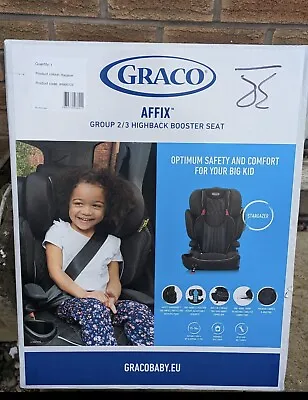 £74.99 • Buy Graco Affix Highback Booster Car Seat With IsoCatch Connectors 