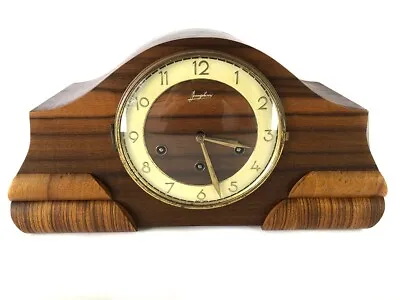 Antique Art Deco German Junghans Mantle Westminster Chime Clock • $279