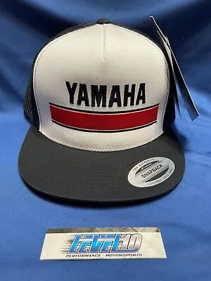 FACTORY EFFEX Yamaha Vintage Snapback Hat - White/Black 18-86300 YZ TTR • $29.95