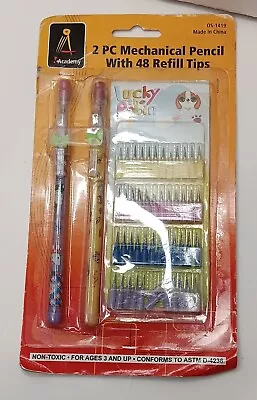 Academy Two Pop A Point Mechanical Pencils STK Vintage 1980s Unopened Pad Paper • $24.99