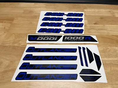 New Can-am Canam Outlander 1000r Decal Set Blue 3m Laminated Octane Stickers • $42