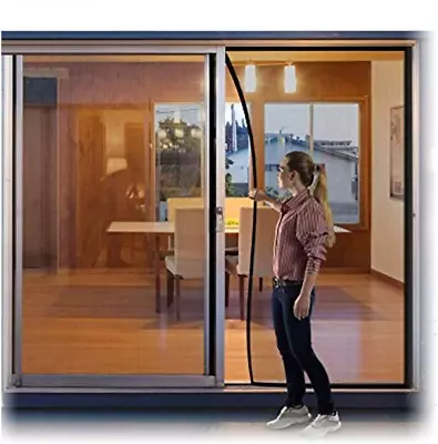 Large Hands Free Mesh Screen Net Door Magic Curtain Heavy Duty Magnets Full • $38.99