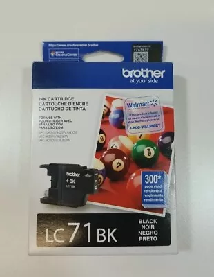 Original Brother LC71BK Ink Cartridge Black Exp 07/22 • $12.99