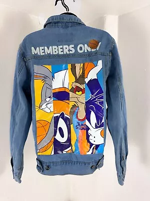 Members Only Space Jam A New Legacy Looney Tunes Denim Jacket Men’s S • $18