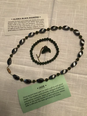 $35 • Buy Jewelry--Black Diamonds From Alaska Necklace