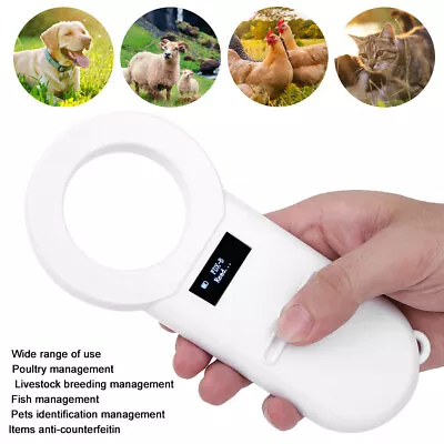 Portable Pet Microchip Reader Rechargeable Universal Animal Label Scanner BEA • $38.24