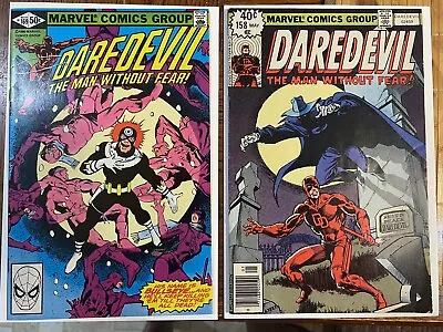 Daredevil #158 #169 Frank Miller F-VF 1979 1980 2nd Elektra Marvel Comics • $55