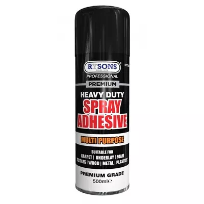 1 - 12 Heavy Duty Spray Adhesive Glue Carpet Tiles DIY Craft Fabric Vinyl 500ML • £44.95