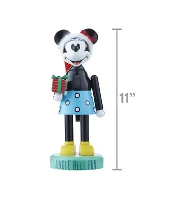 Minnie Mouse 2023 Disney 100th Christmas 11” Nutcracker Statue NWT • $40.38