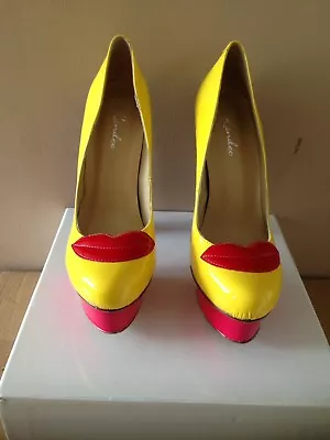 Kandee Ladies  Loud  Lip Detail Multi-colour Shoes BNIB Size 39 • £120