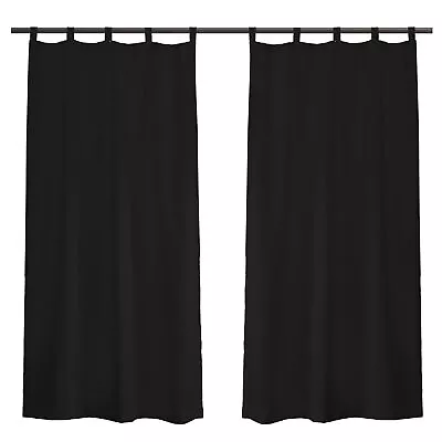 Outdoor Patio Curtains Waterproof Blackout Privacy Curtains For Gazebo Pergola • £23.89