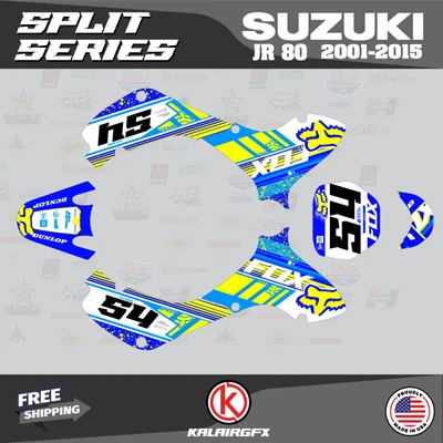 $144.77 • Buy Graphics Kit For SUZUKI JR80 (2001-2015) JR 80  Split-Blue