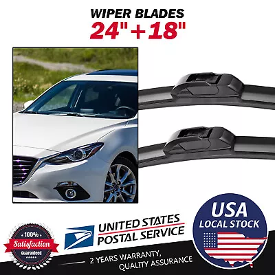 For Mazda 6 2009-2017 FRONT 24 &18  WINDSHIELD WIPER BLADE SET OEM • $12.88