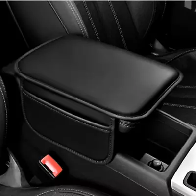 Leather Car Armrest Pad Center Box Cover Cushion Non-slip Soft Mat Universal • $15.20