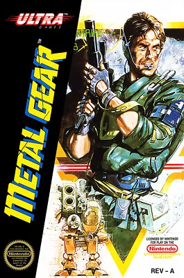 Metal Gear Original Nintendo NES BOX ART Premium POSTER MADE IN USA - NES040 • $18.48