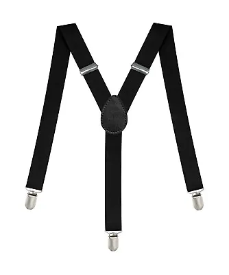 Y Back Suspenders Unisex Adjustable  1  Wide For Costume Tuxedo Dress • $10.90