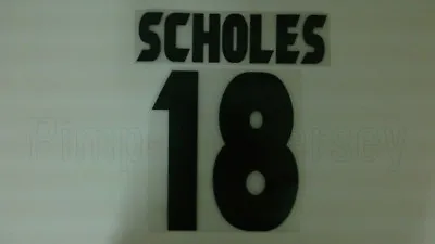 SCHOLES #18 Manchester United Champions League Away 1997-1999 Name Set • $19.74