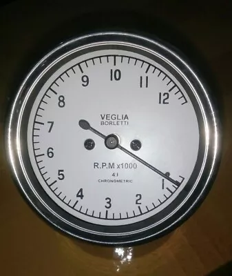 Veglia Borletti Tachometer WHITE FACE DUCATI 12000 Rpm 4:1 Replica • $19.99