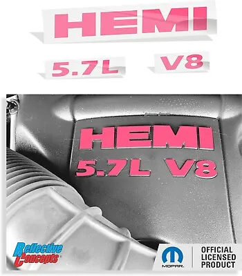 2009-2018 Ram HEMI 5.7L V8 Engine Cover Overlay Decal Stickers • $19.99