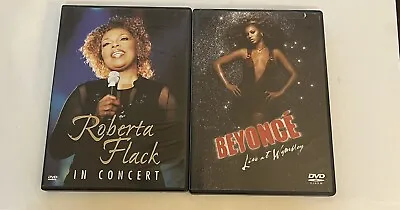 Music Concert DVD Lot Featuring Roberta Flack: In Concert & Beyoncé Live Wembley • $11