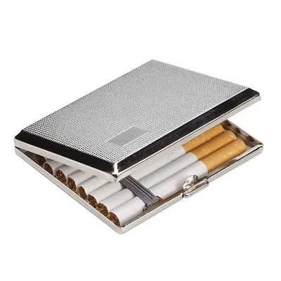 Chrome Cigarette Case Holder Uk Seller • £5.99